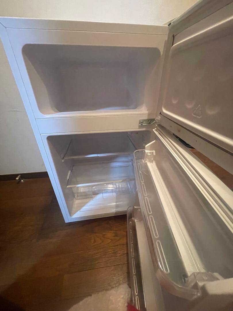 ホワイト 2ドア冷蔵庫　2020年製　BR-85A