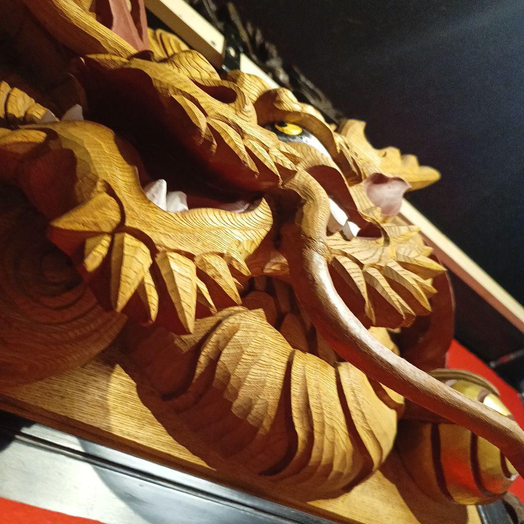 うえの信様専　大型　木彫　彫刻　龍　ドラゴン　欄間　だんじり　山車　寺院　現状品