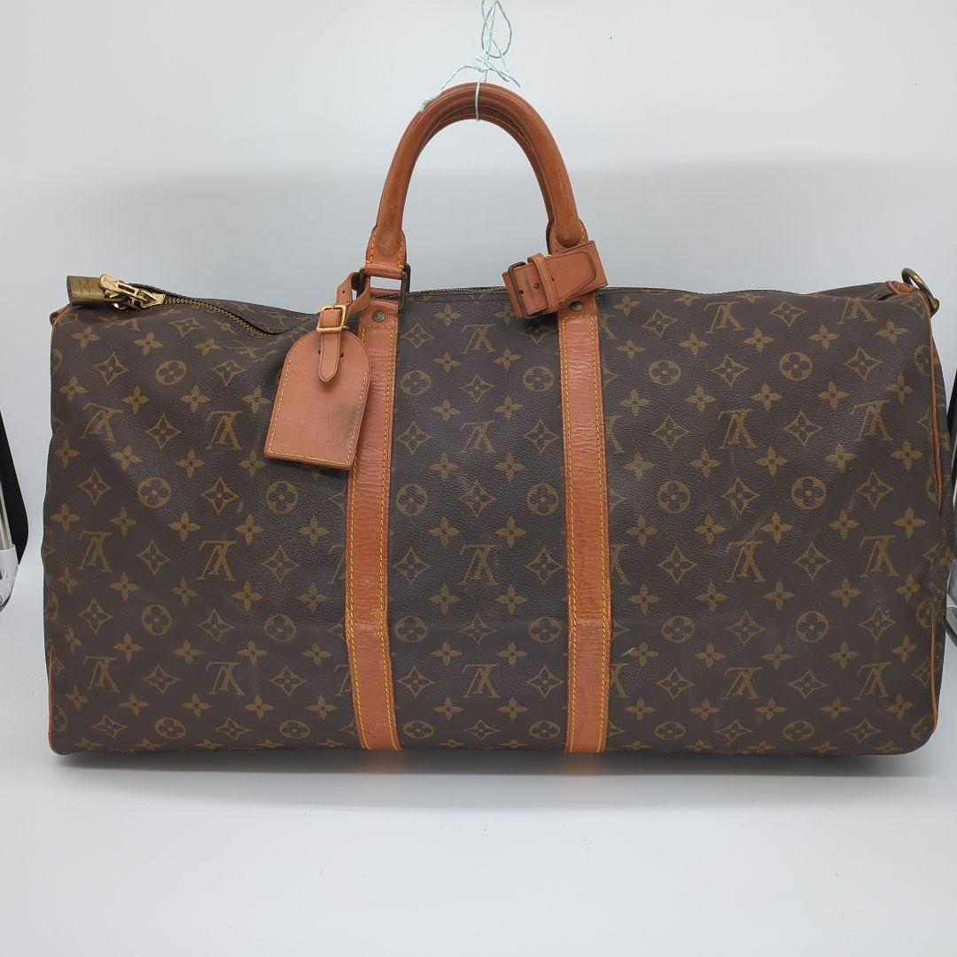 キーポル55 ルイヴィトン ボストンバッグ カデナ ネームタグ