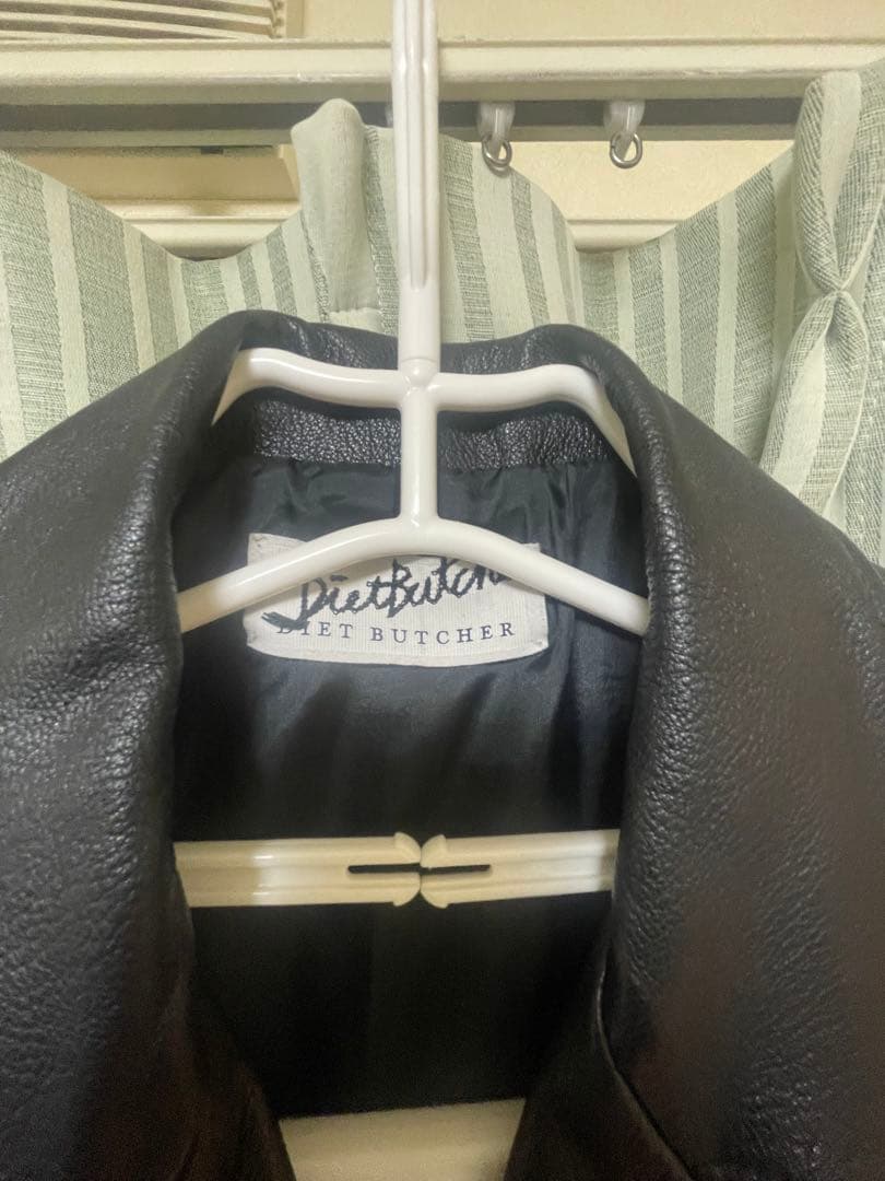 DIET BUTCHER SLIM SKIN ロングレザーコート