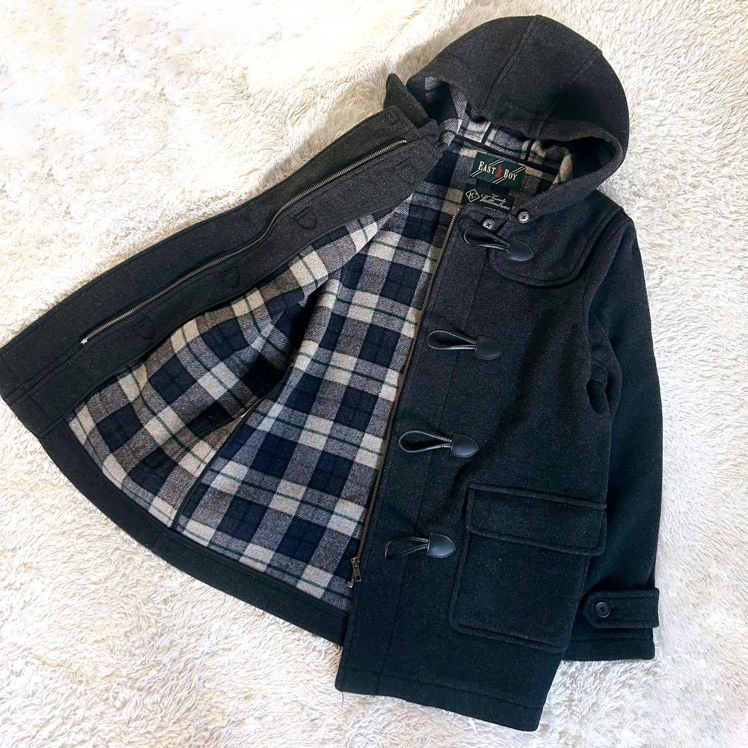 美品 イーストボーイ ダッフルコート グレー 高級 バロンブロッサ Lサイズ