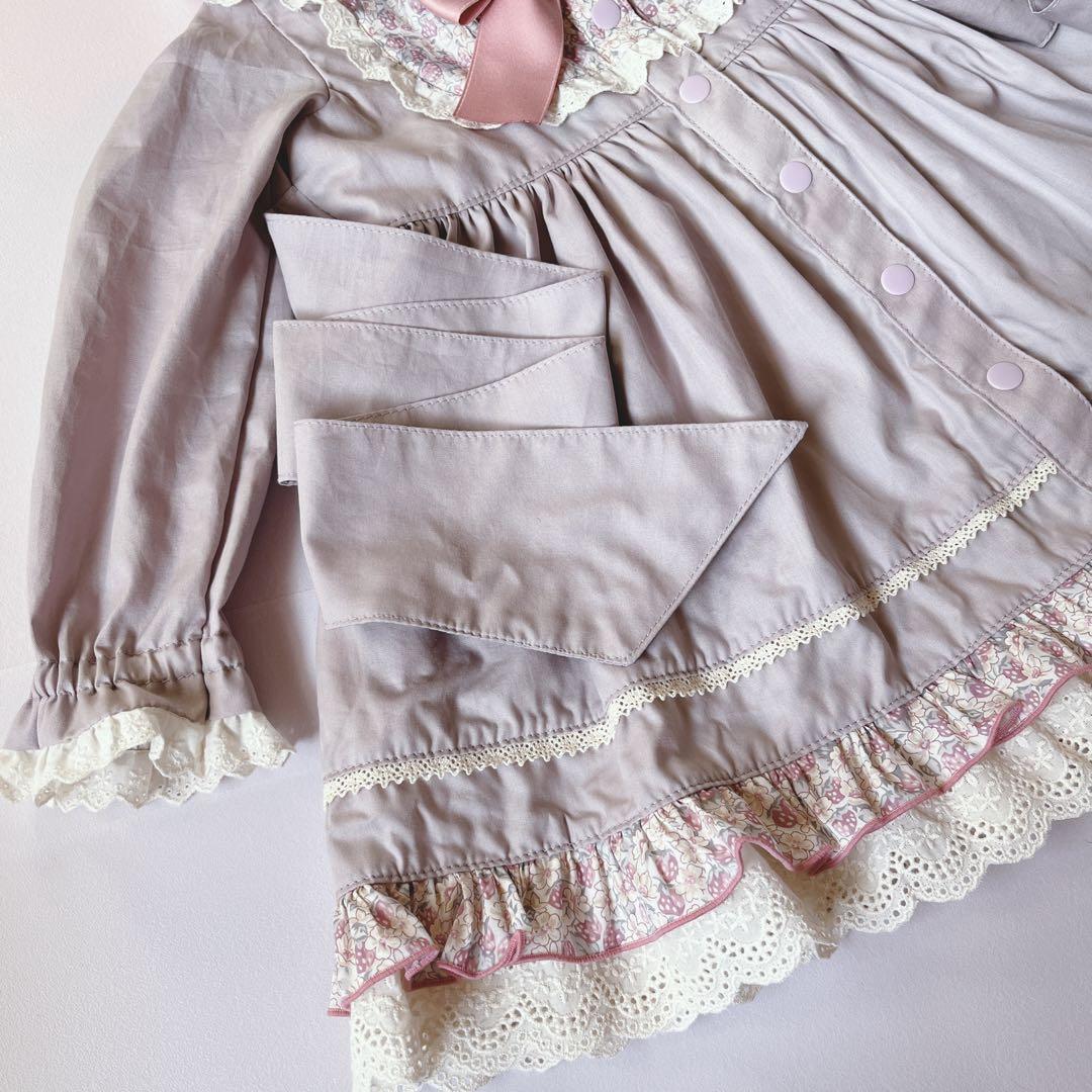 ちゃんまい♡90cmリバティ✖️無地セーラーワンピース