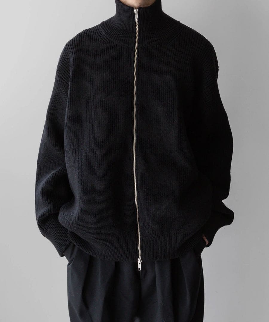 トップス stein OVERSIZED DS KNIT ZIP JACKET