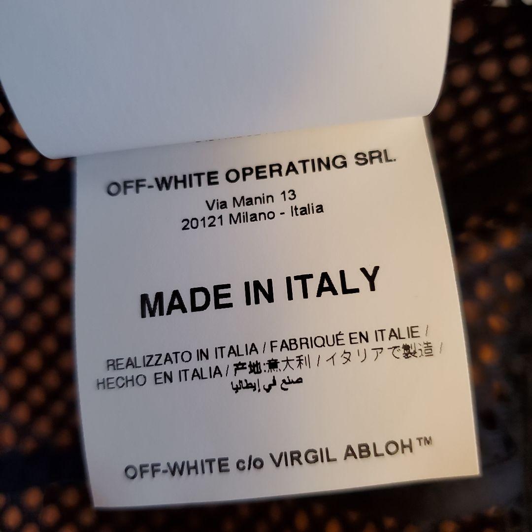 【新品未使用タグつき】off-white　メッシュ　キャップ　黒