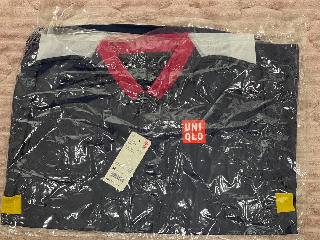 2020年全仏オープン　UNIQLO 錦織圭選手　上(M)下(S)セット(紺色)