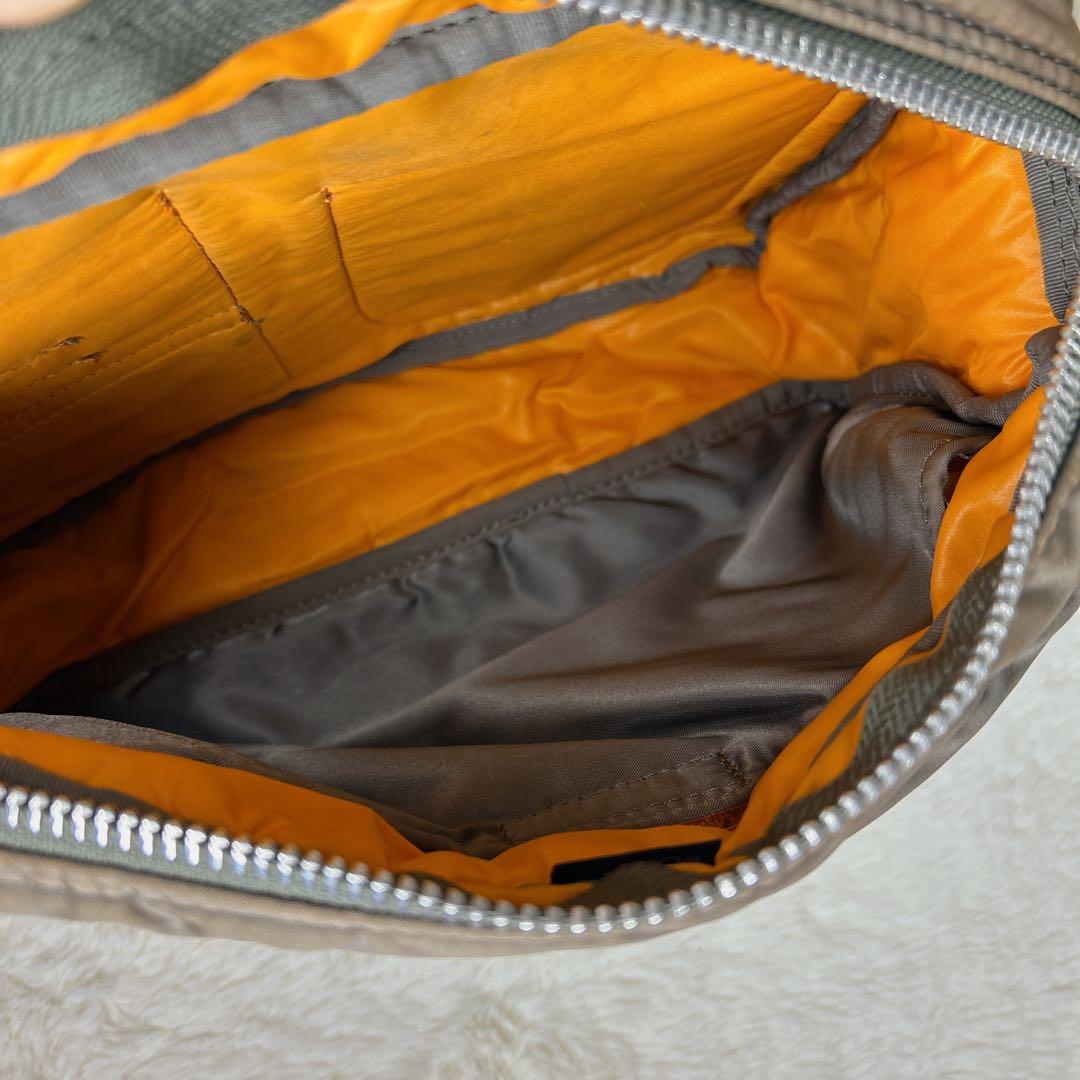 ✨現行✨ PORTER 2層式 タンカー ショルダーバッグ シルバーグレー