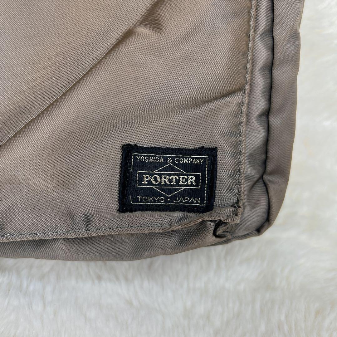 ✨現行✨ PORTER 2層式 タンカー ショルダーバッグ シルバーグレー
