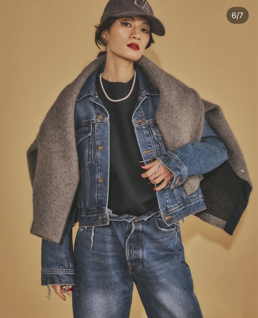 【ラソエヌサーティスリー 】新品Calik Denim デニムパンツ　L