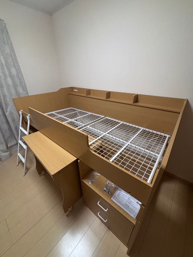 3月限定栃木市引き取り限定！ロフトベッド シングルサイズ