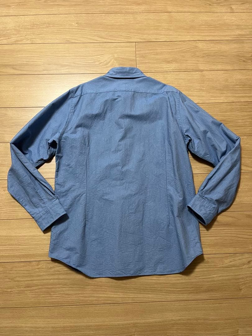 【即日発送】　ナイジェルケーボン　ブリティッシュオフィサーズシャツ　サックス