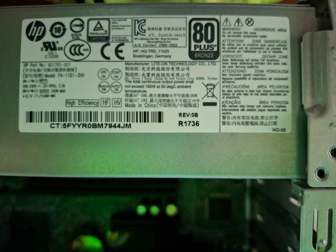 Windowsデスクトップ HP ProDesk 600 G4 i5-8500/NVMe SSD512GB