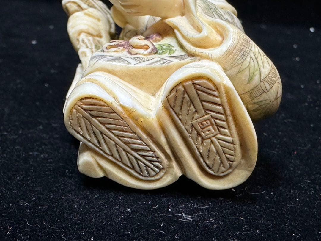 置物　アンティーク　天然素材　七福神　仏像　彫刻 古美術品　細密細工