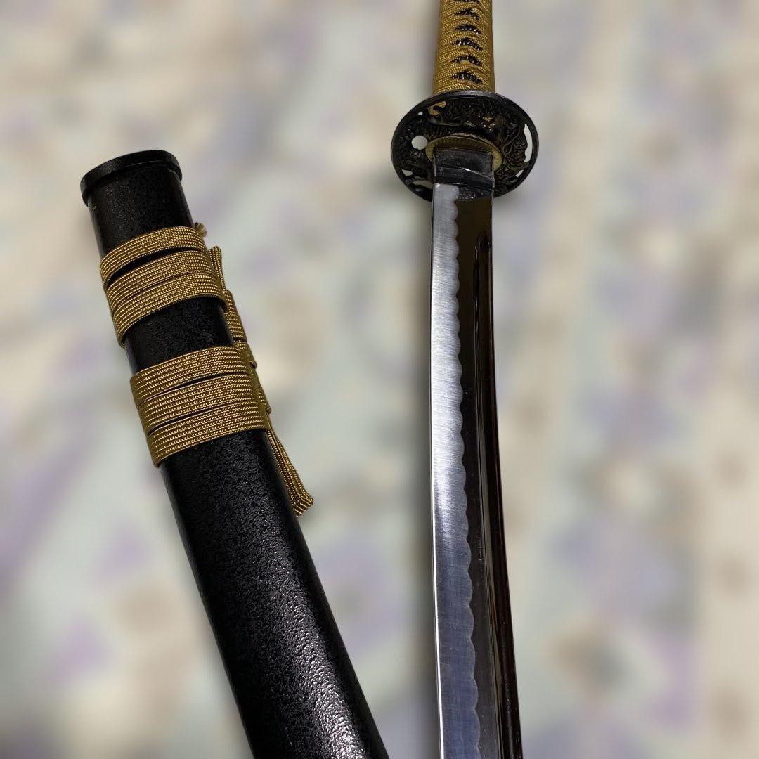 高級模造刀 近藤勇拵え 長曽根虎徹 金茶柄