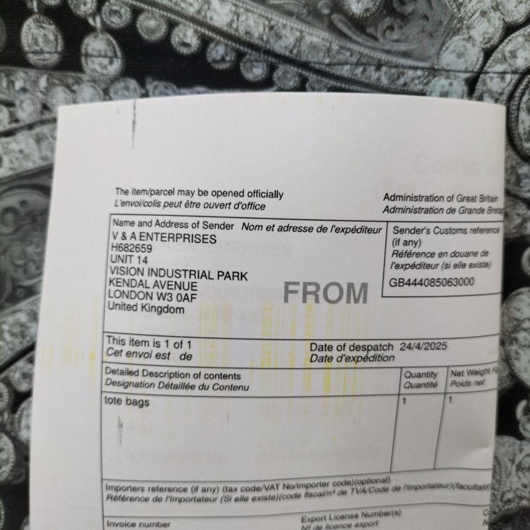 カルティエ展 V&A美術館 トートバッグ　ブローチ