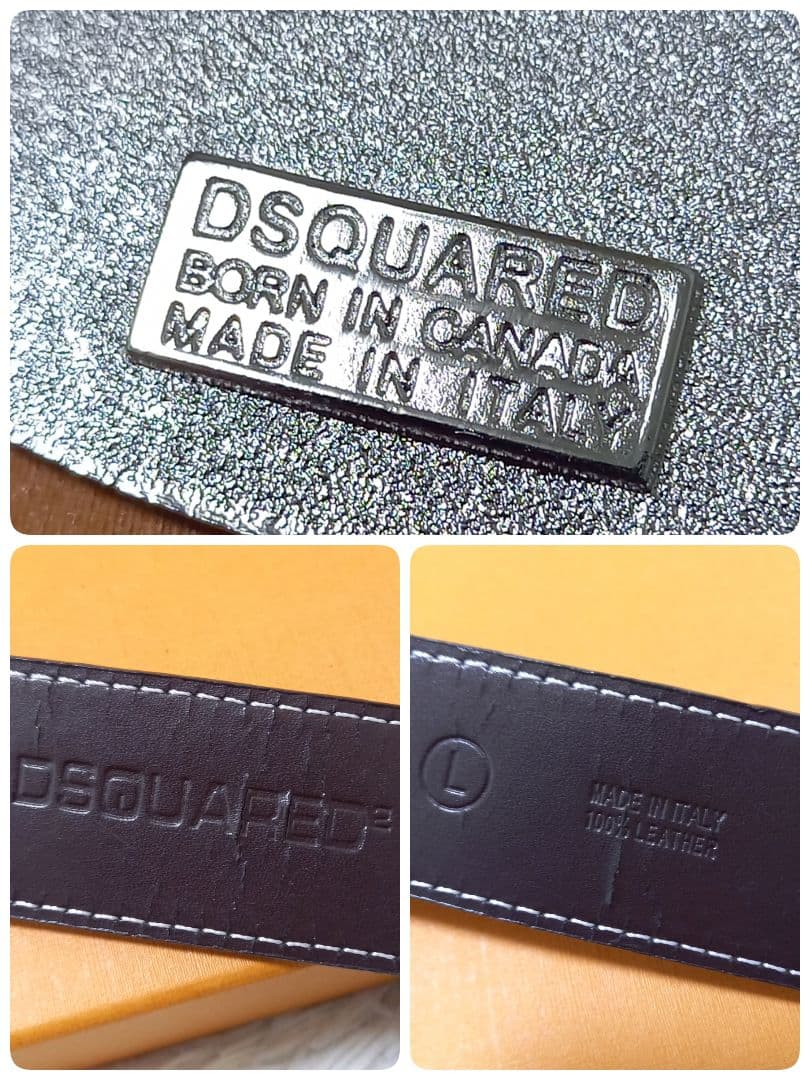 ●タグ付き●　DSQUARED2　Vintage　ディースクエアード　ベルト　革