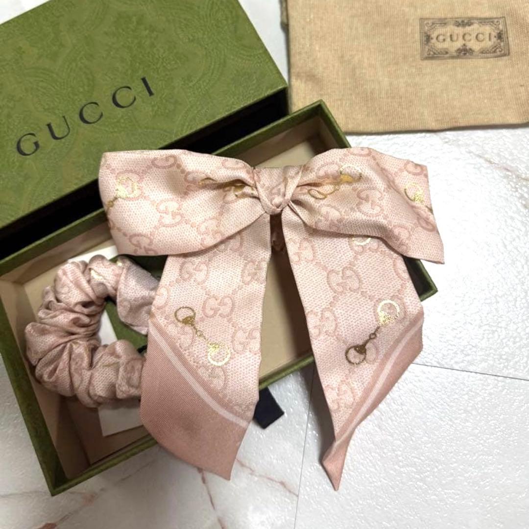 GUCCI 美品リボン♡シュシュ