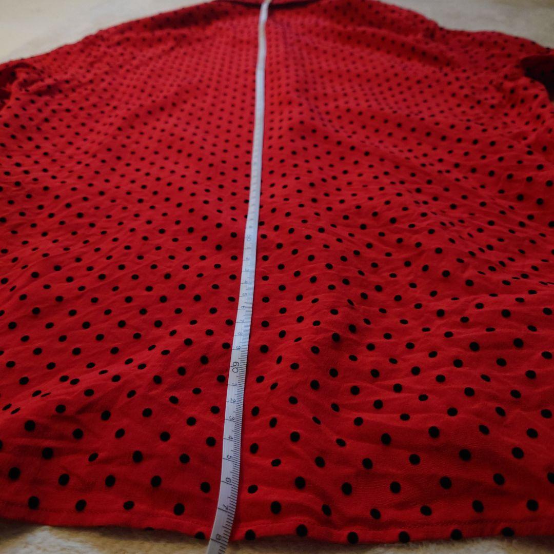 サンローラン／ドット柄（立体ドット）シルク長袖シャツ38