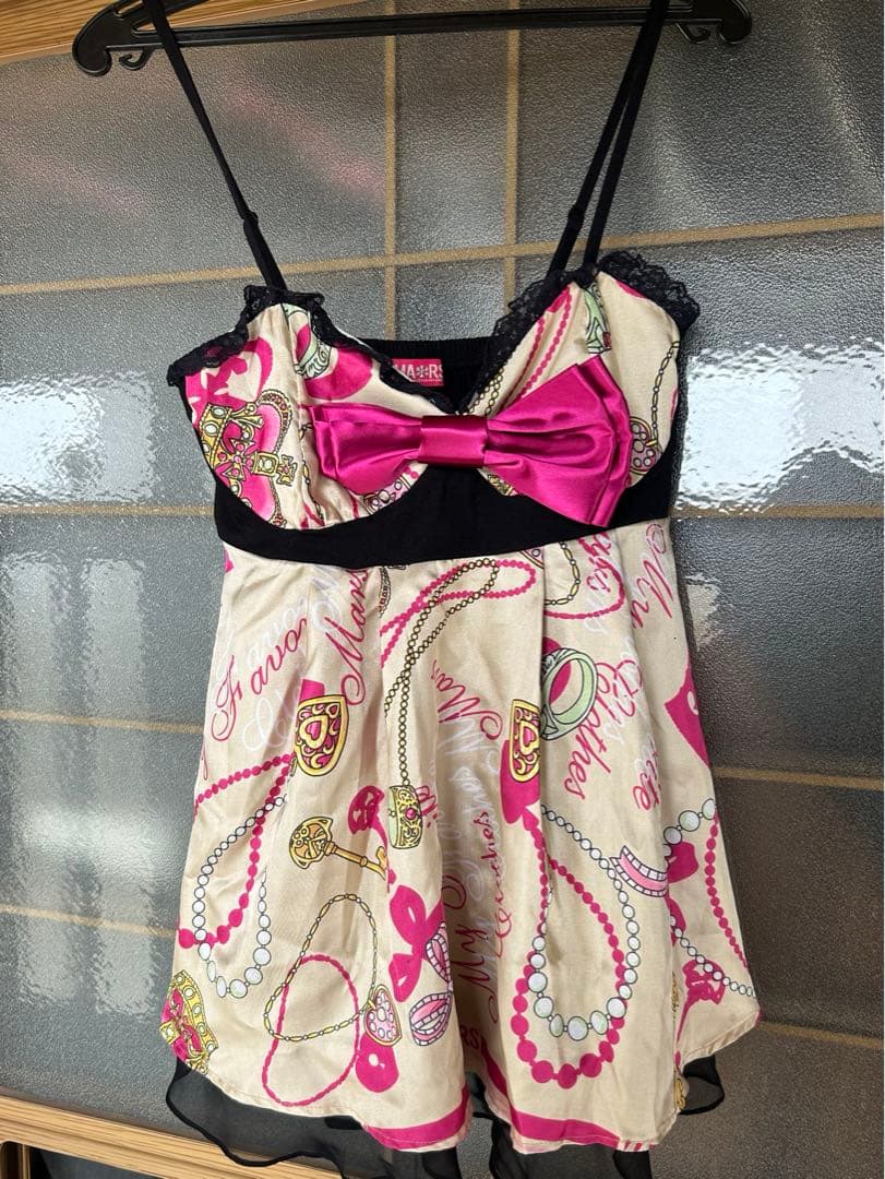 MARS スカーフ　アクセサリー柄キャミソール