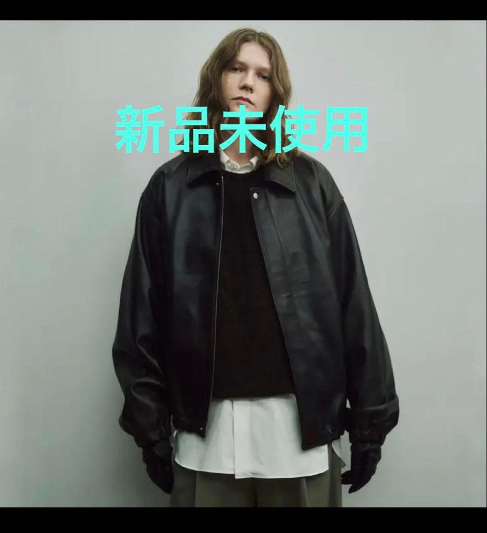 ジャケット・アウター ssstein Leather Zip Short Jacket black