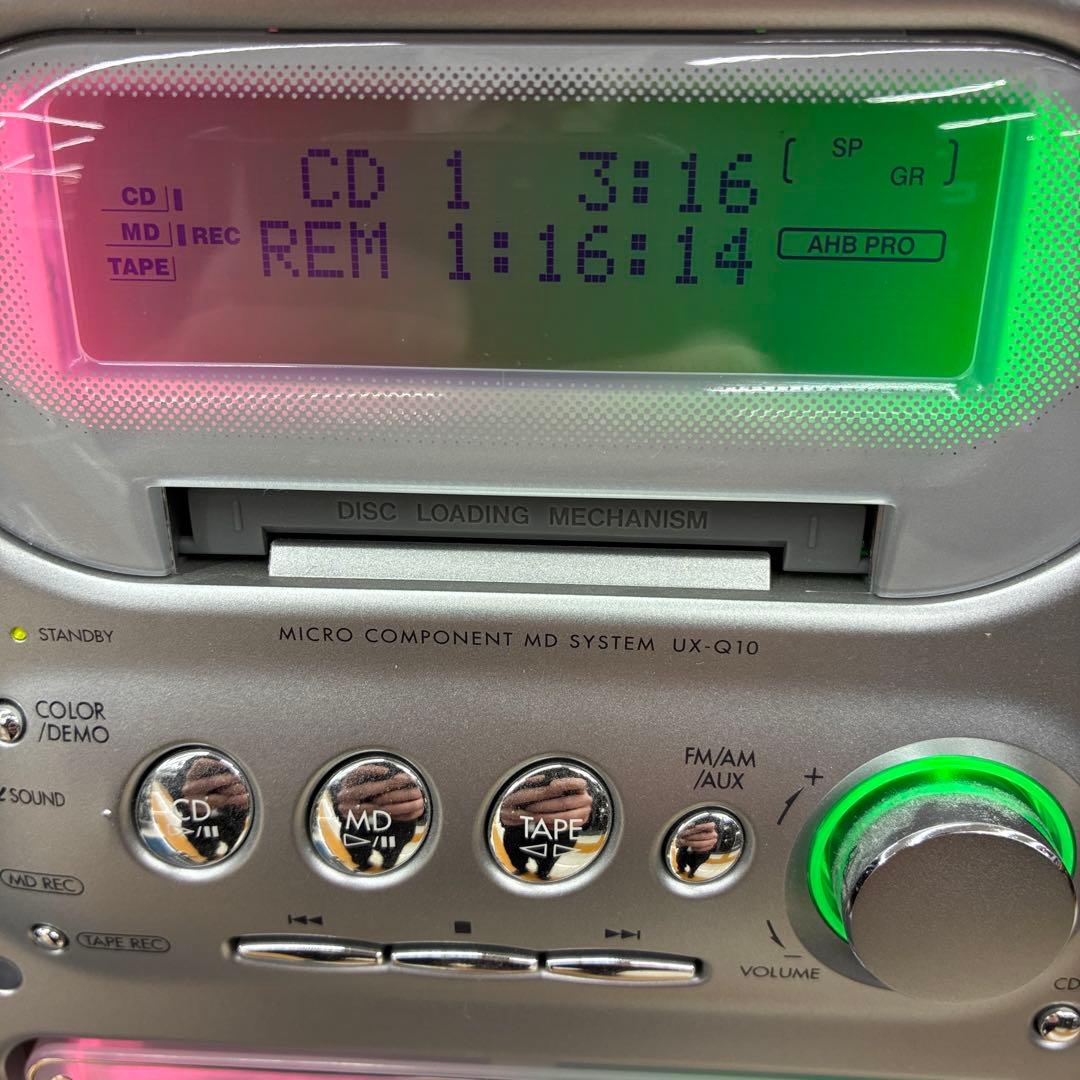 ビクター　動作確認済み　UX-Q10 CD,MD カセット　コンポ