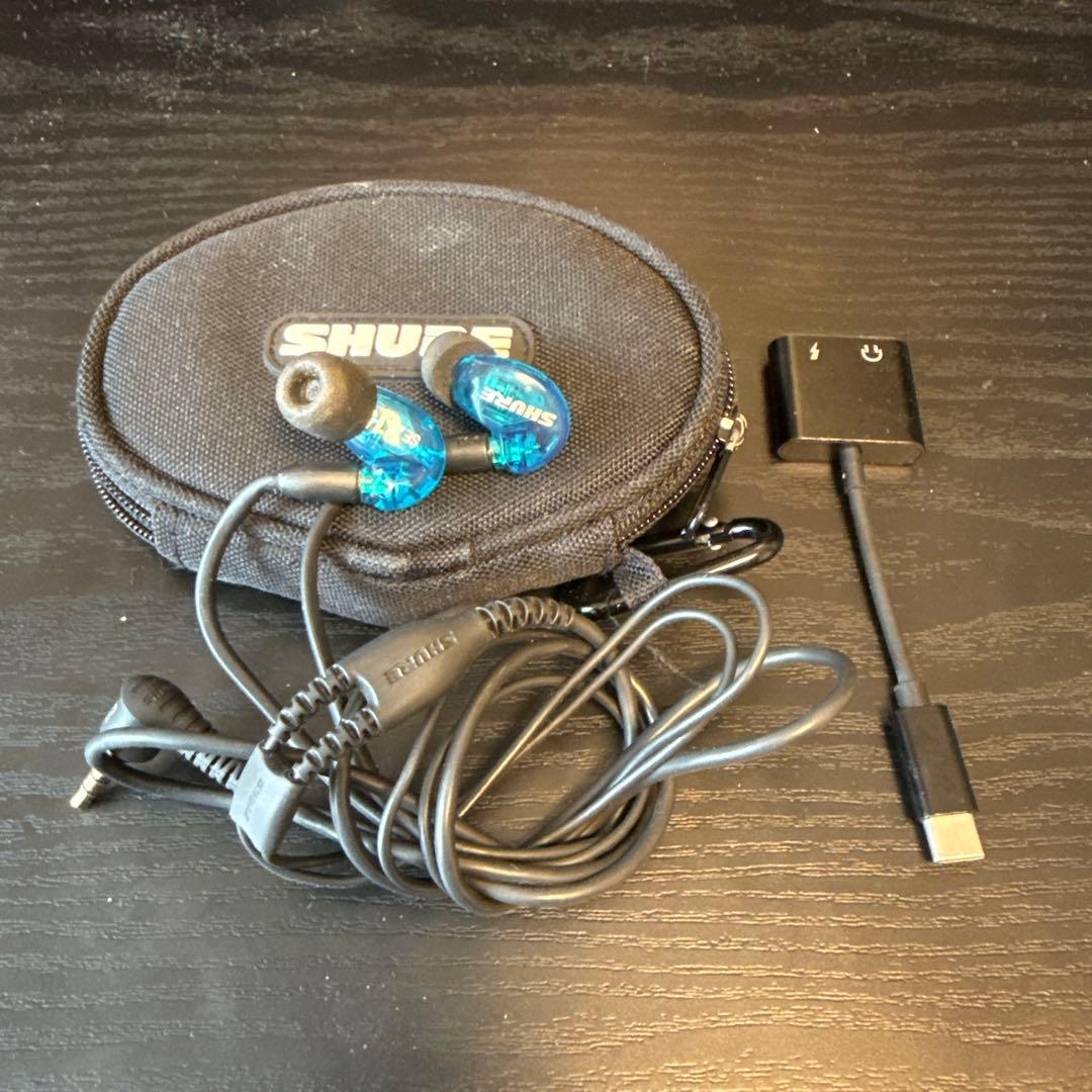 SHUREイヤホンマイク等、配信セット