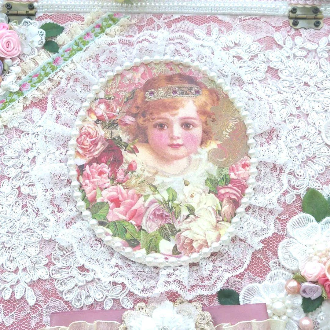 カルトナージュ　小物入れ　（ヴィクトリアン天使）A