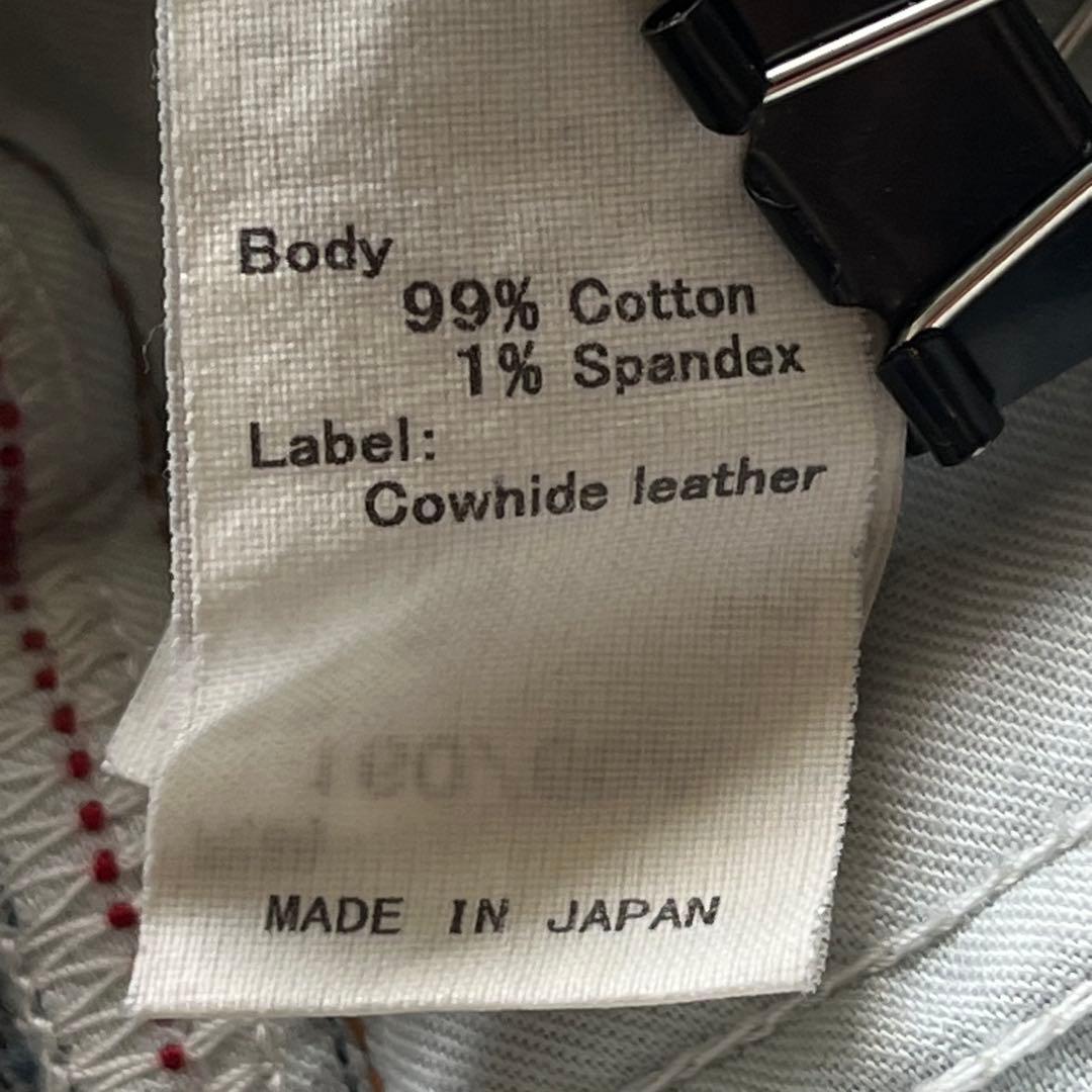 MOUSSY MVS FLARE one wash 革パッチ 25