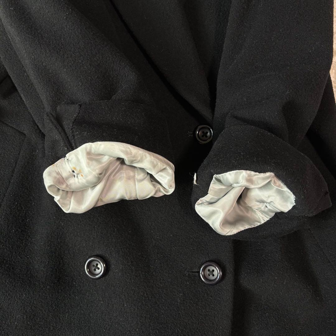 ✨カシミヤ✨バーバリー チェスターコート ダブルブレスト マキシ丈 白タグ 黒