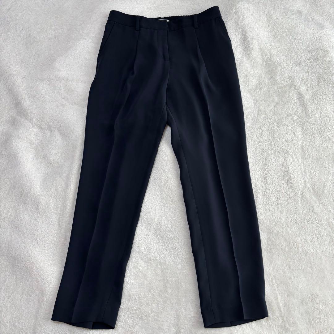 ✨️美品✨️ PLST プラステ スーツ ノーカラー パンツ ネイビー Mサイズ