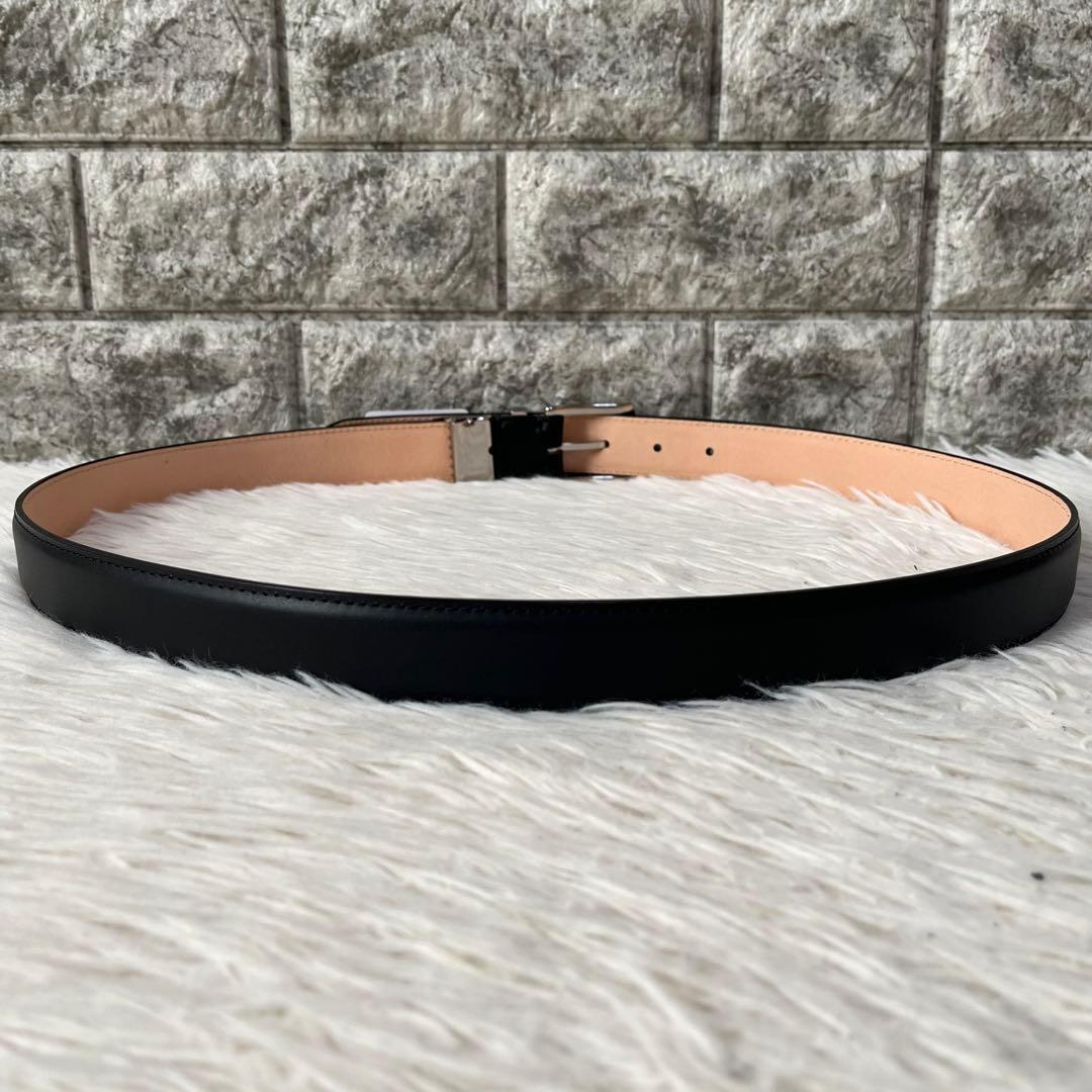 【新品未使用】ポールスミス　ツイストループロゴ レザーベルト