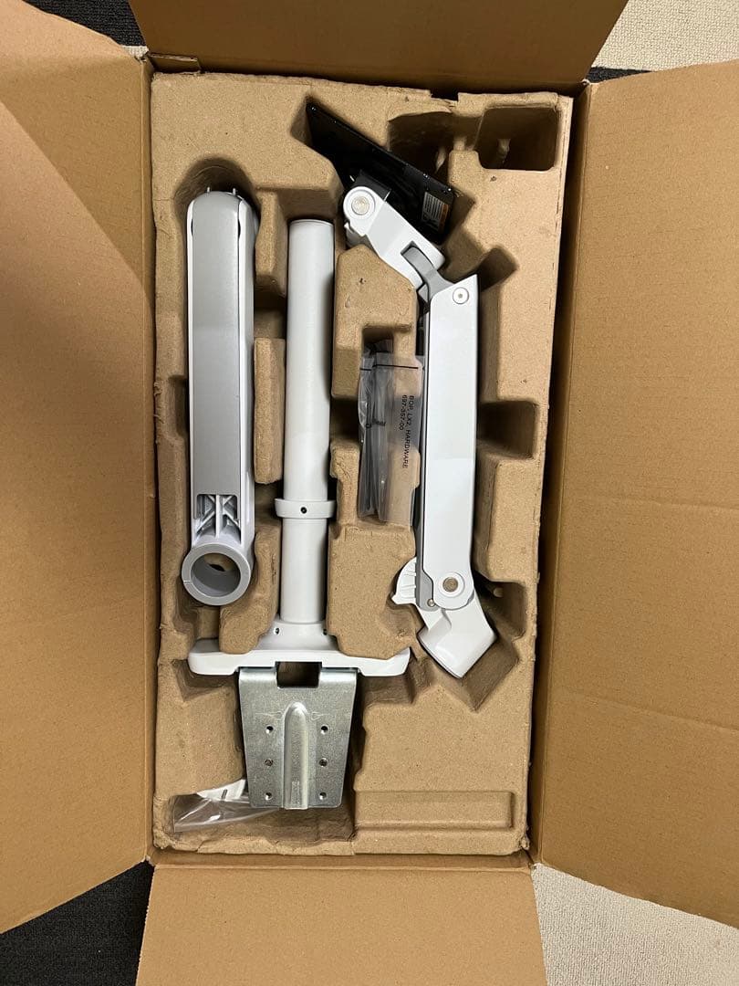 LX デスクマウントアーム,長身ポール（ホワイト）