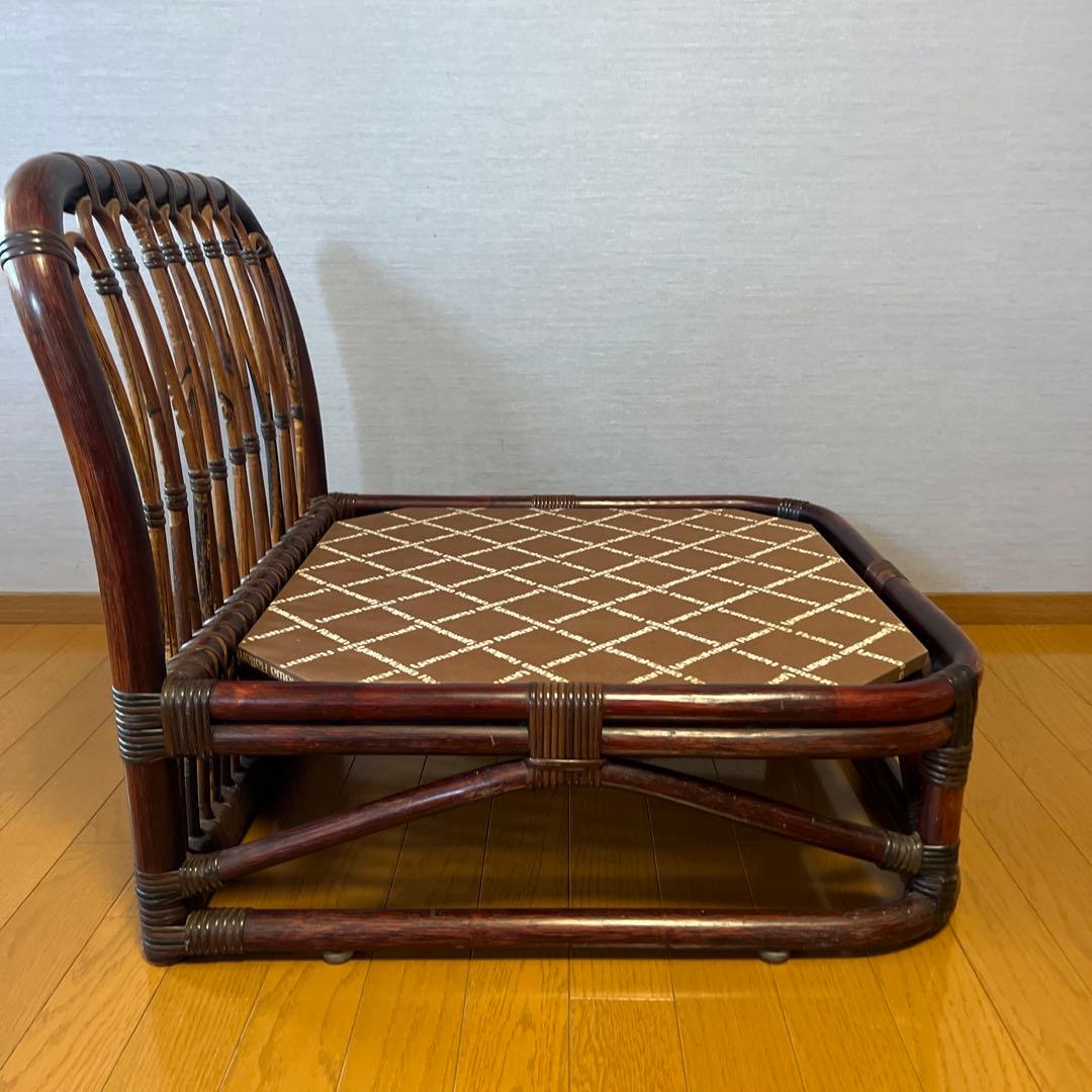 YAMAKAWA ラタン 籐 ヴィンテージ アンティーク ソファ 座椅子 ③