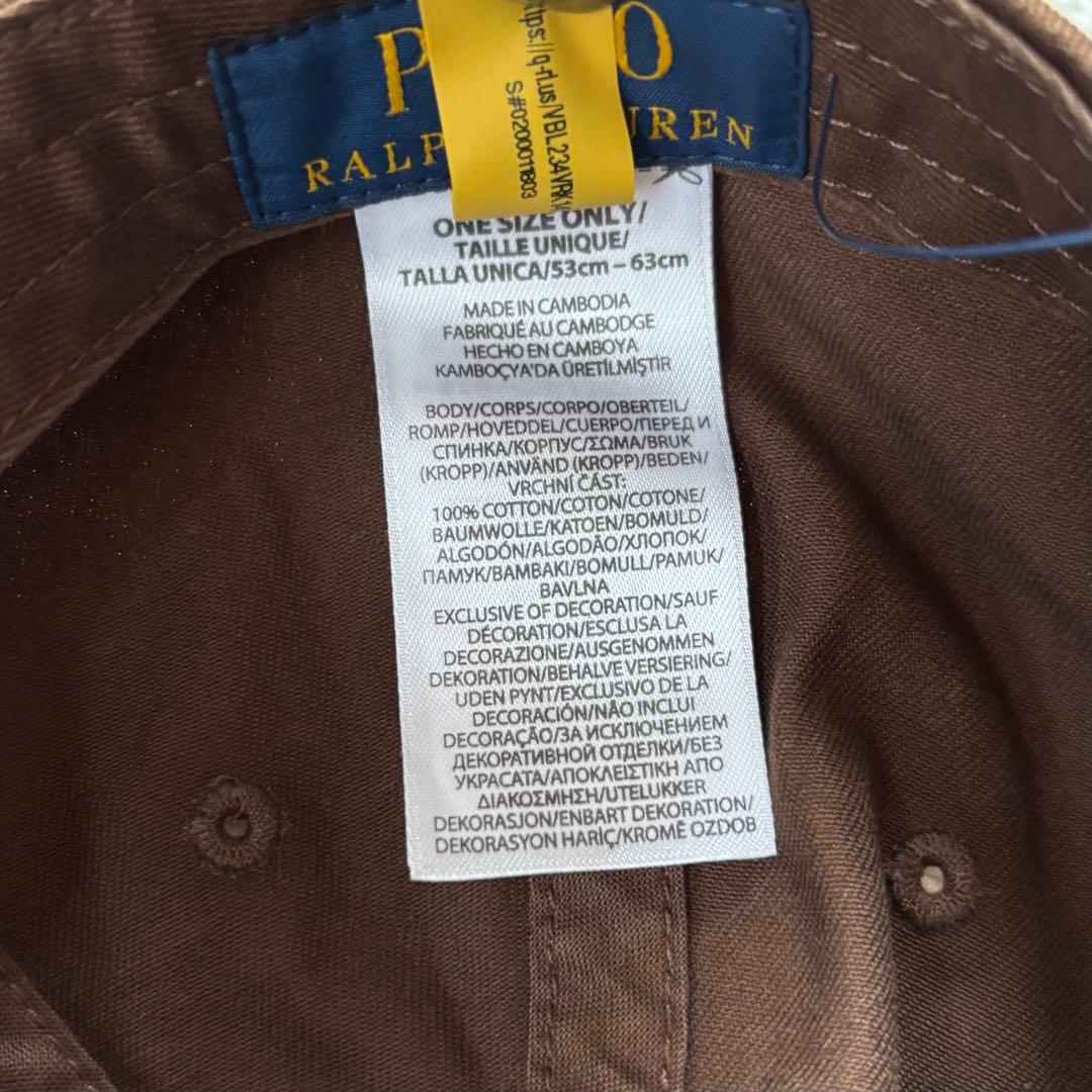 【新品】ポロ ラルフローレン キャップ 帽子 (FREE)