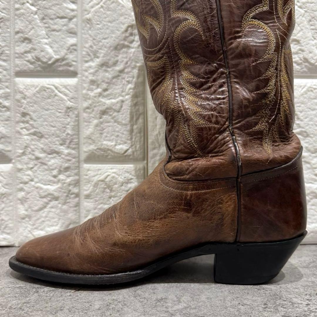 【大人気】Tony Lama 25cm ウエスタンブーツ　トライバル　ステッチ