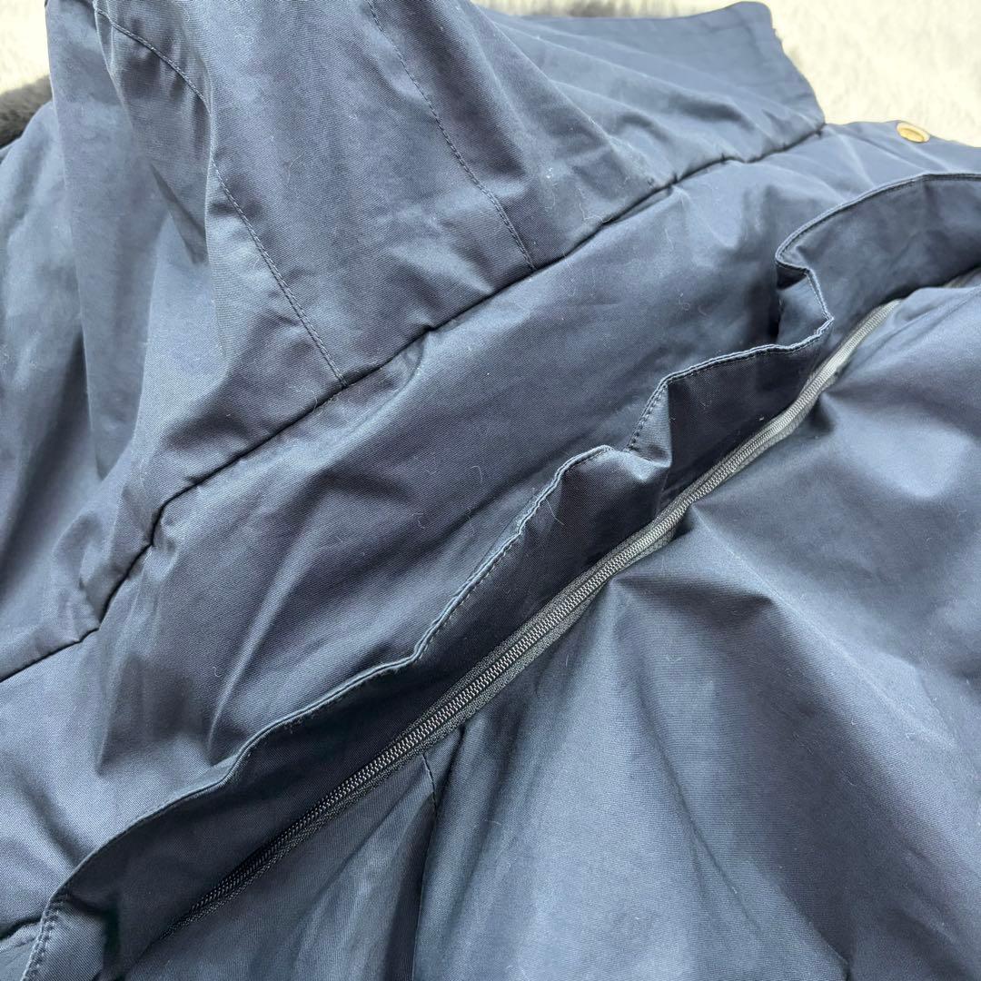 ウールリッチ ボウブリッジ 3WAY ダウンコート ラビットファー ネイビー 紺