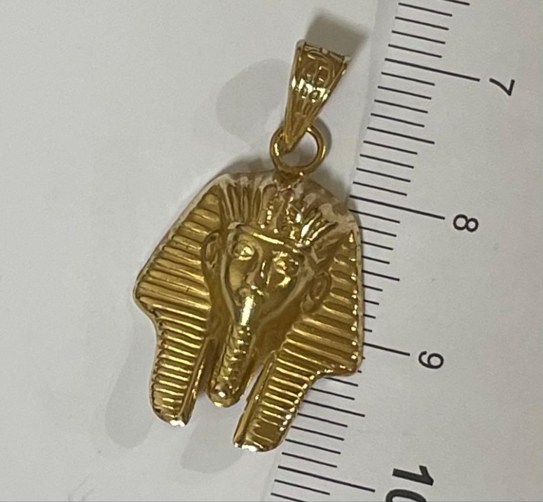 18金 ツタンカーメンヘッドネックレストップ