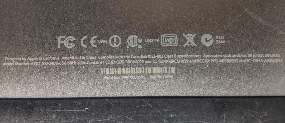 祝い！優勝セール 値引き Apple iMac 27インチ A-1312