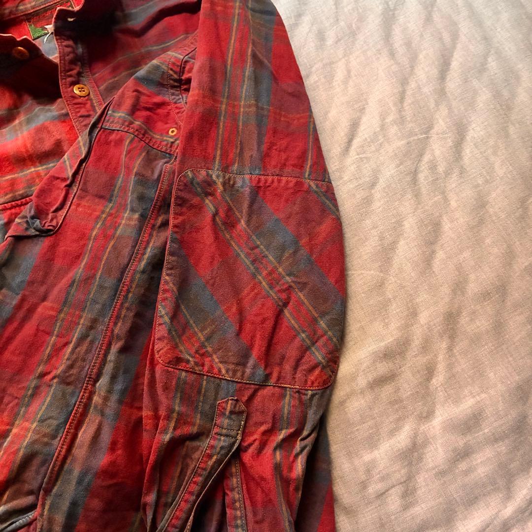 フリーホイーラーズ　BUBO ワークシャツ　16 レッド