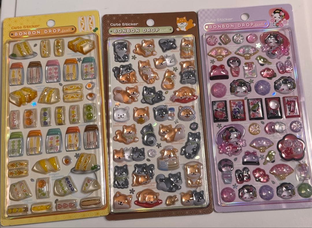 ボンボンドロップシール　新作　和柄　第二弾コンプリート+舞妓さん　おまけ付き