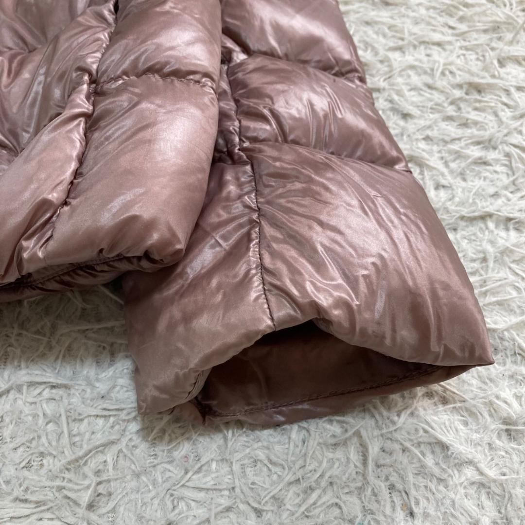 17426✨ヘルノ ボトルネック ジップ ダウンジャケット 38 M ピンク系