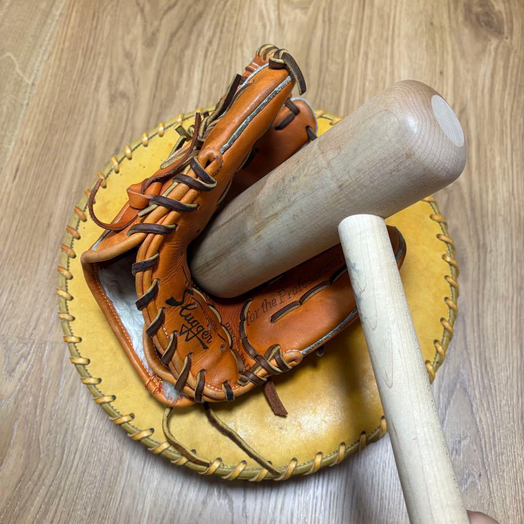 グラブたたき台　グローブ型付け台