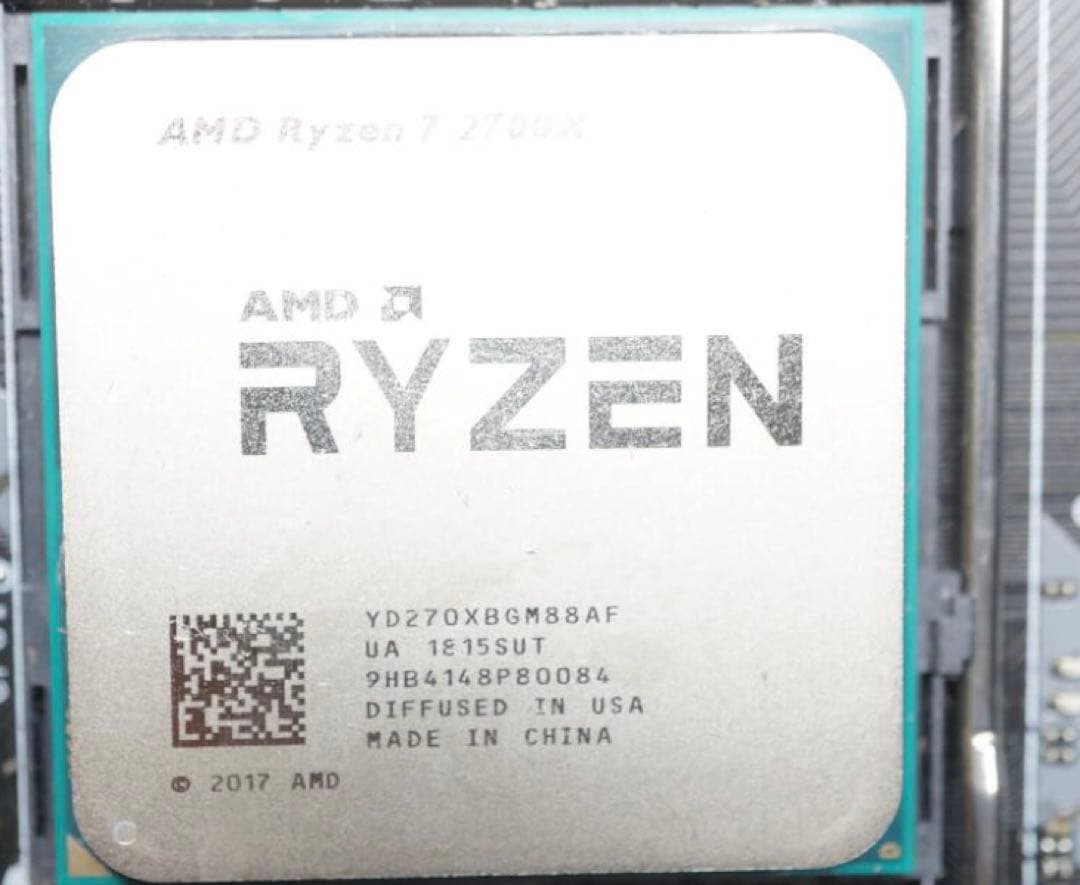 AMD Ryzen 7 2700X 8コア16スレッド／動作確認済み