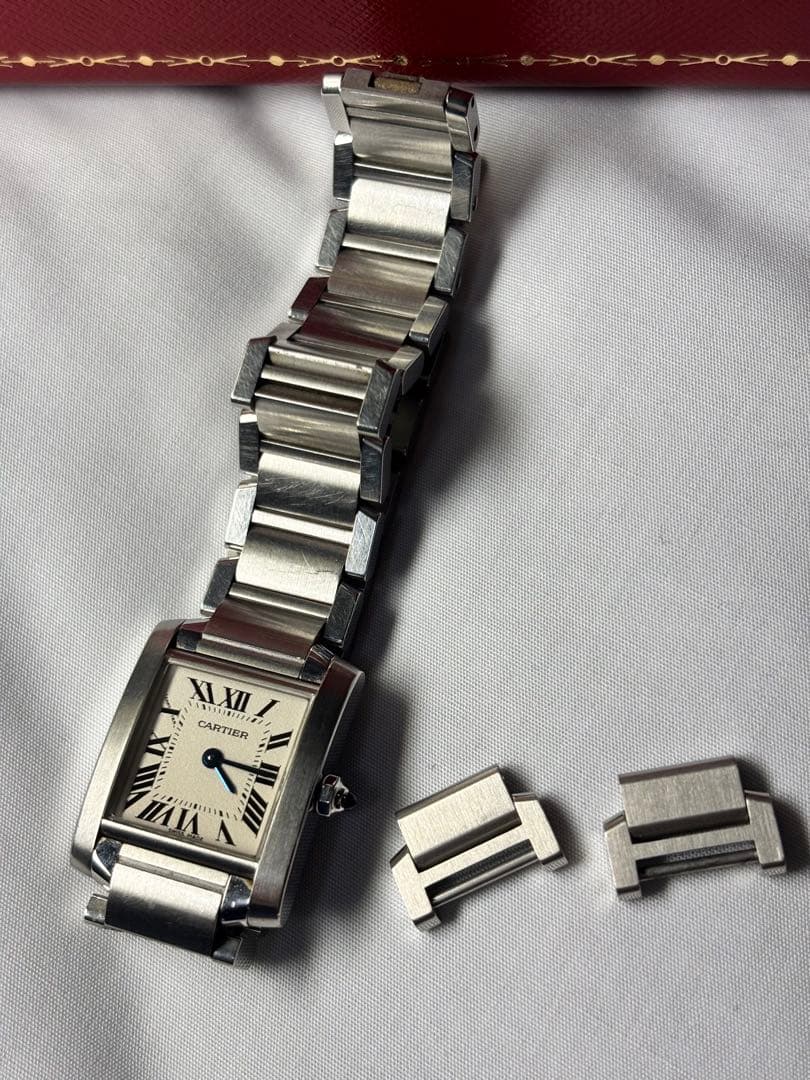 出品本日迄✨カルティエ　時計　タンクフランセーズ　 W51008Q3 電池交換済