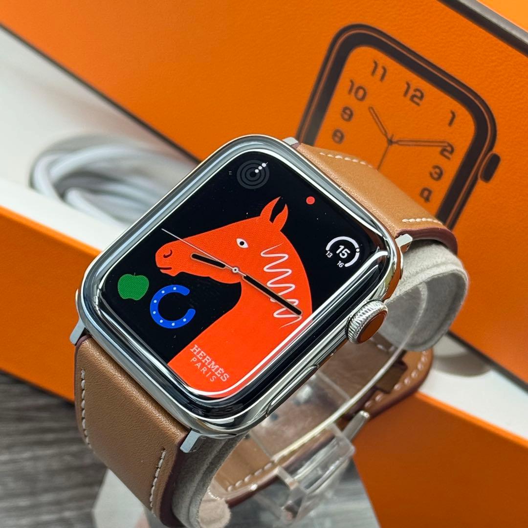 2909 極美品　Apple Watch エルメス　シリーズ4 シルバー