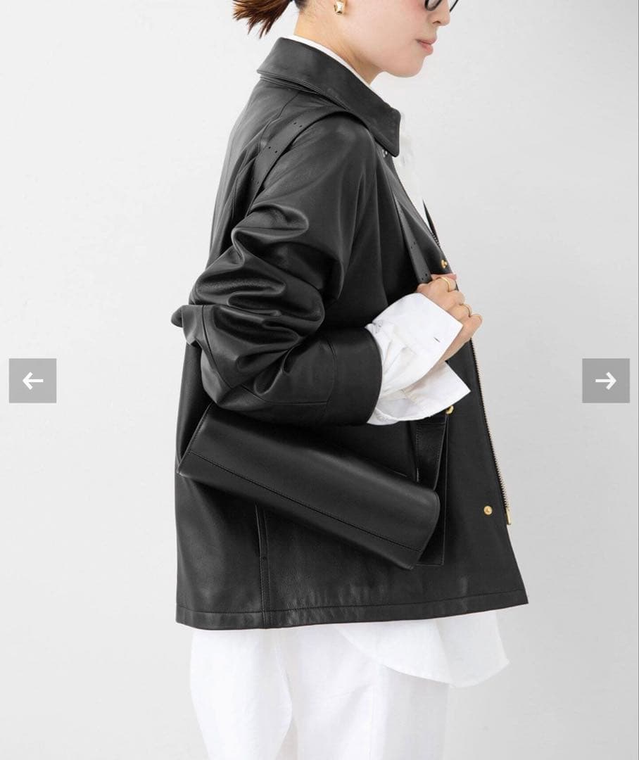 Deuxieme Classe CINQUANTA/チンクアンタ レザーブルゾン