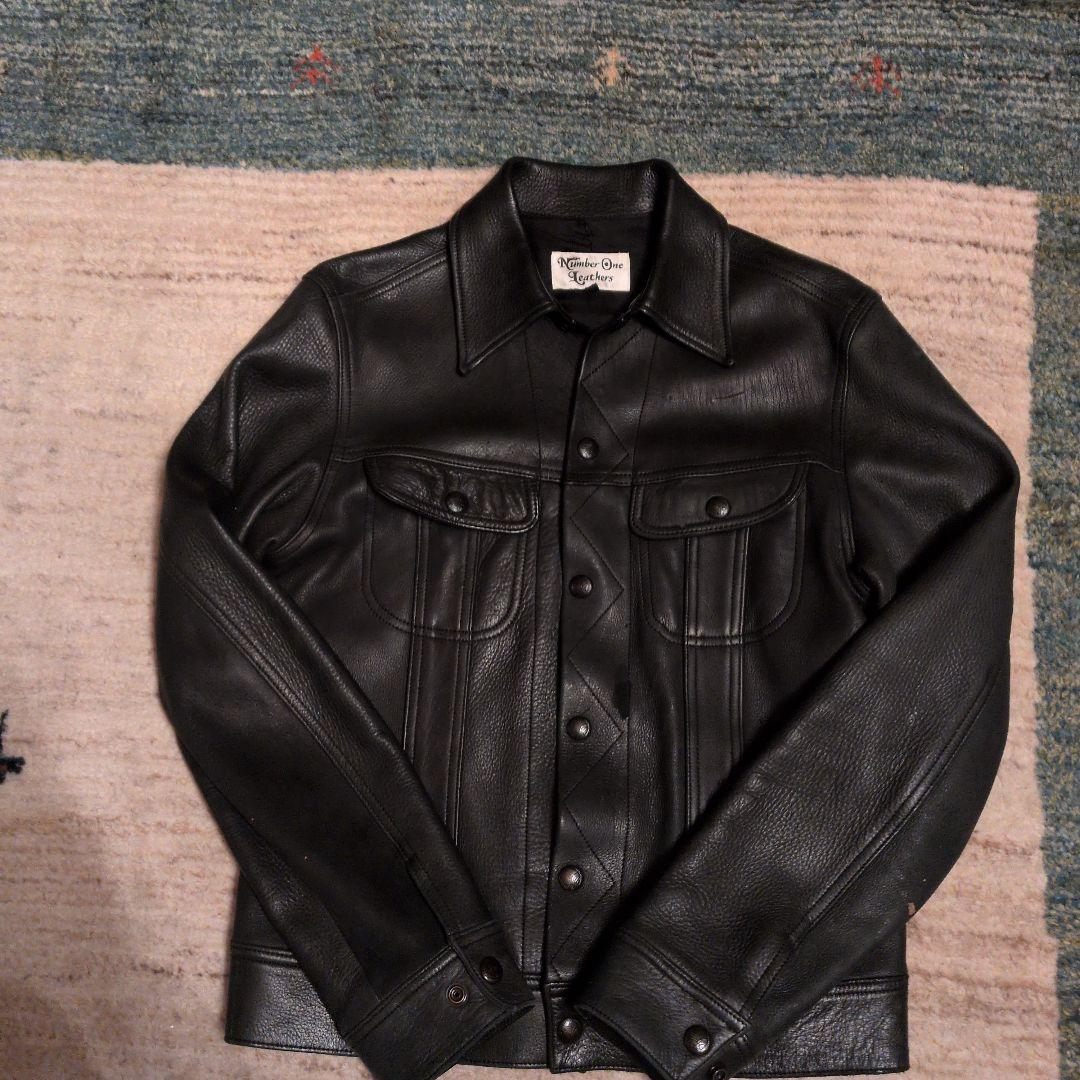 レッドムーンNumber One Leathers 鹿革ジャケット 38