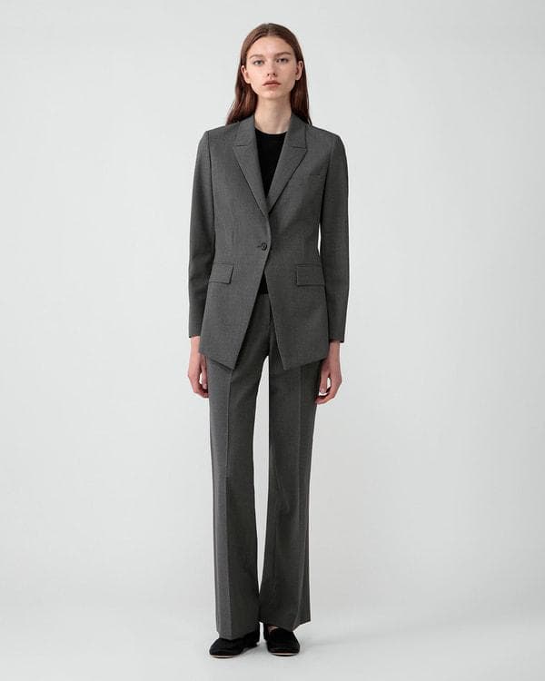 新品　セオリー　Traceable Wool ジャケット＆フレアパンツ　グレー