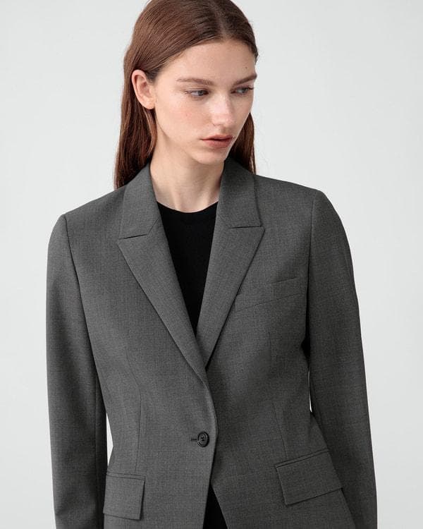 新品　セオリー　Traceable Wool ジャケット＆フレアパンツ　グレー