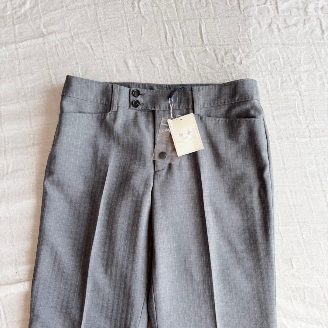 【新品未使用タグ付】 クミキョク パンツスーツ シングルジャケット ストライプ