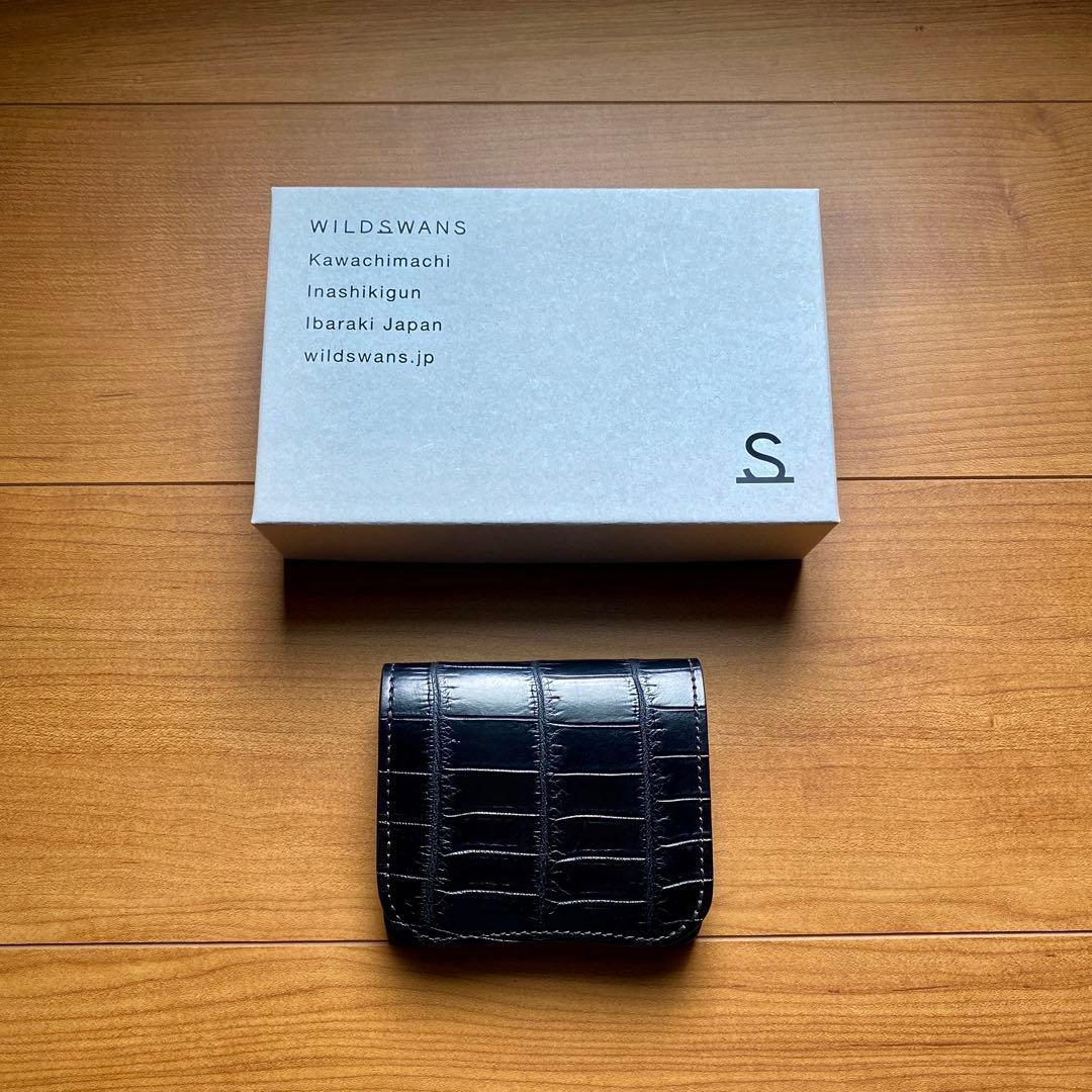 ワイルドスワンズ パームV2 クロコ サドルプルアップ ブラック